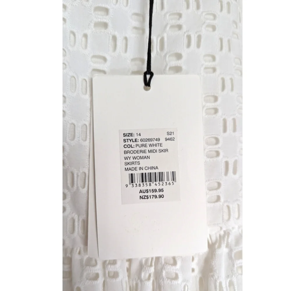 ✨Host pick✨Witchery White Midi Skirt size 14 NWT - Picture 3 of 5